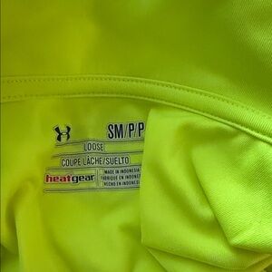 Under Armour Bright Yellow HeatGear Shirt